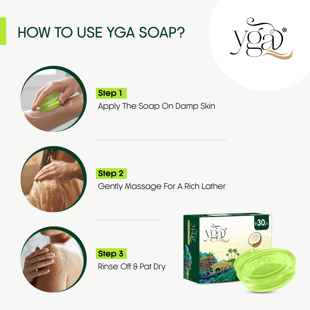 "YGA Original Bathing Bar product information and branding"